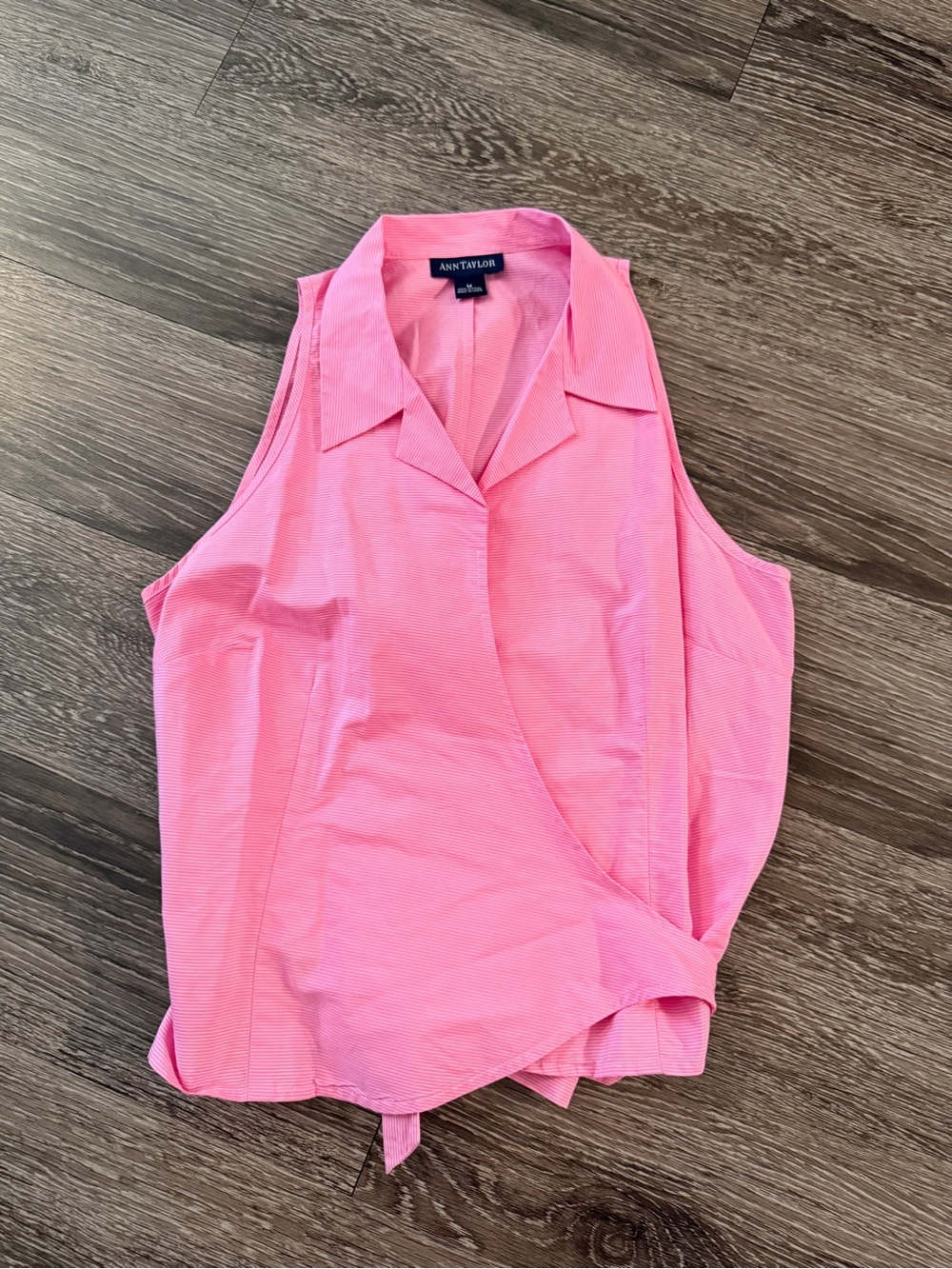 Ann Taylor Sleeveless Wrap Top